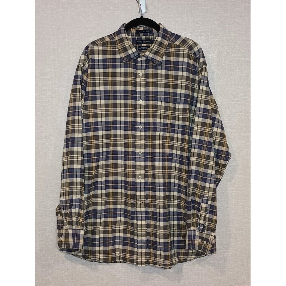 Daniel Cremieux Classics Tailored Men's Shirt Button Down Sz XL, Used work shirt